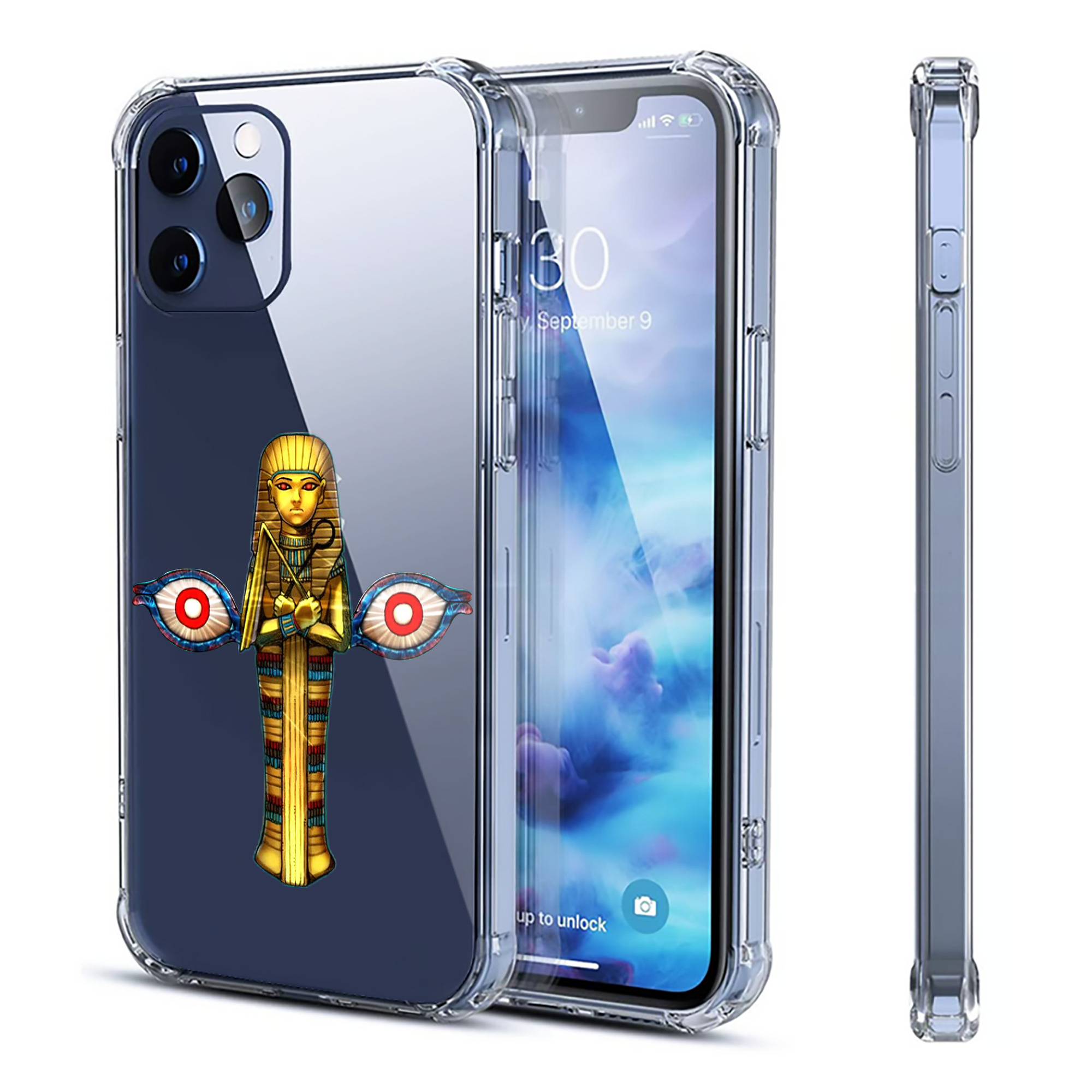 （画像用） 遊☆戯☆王 Yu-Gi-Oh! 【iPhone 12シリーズ対応】透明スマホケース（クリアソフトケース）